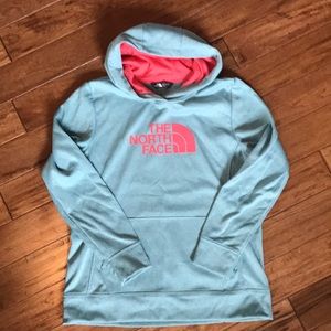 The North Face Women’s hoodie aqua coral XL